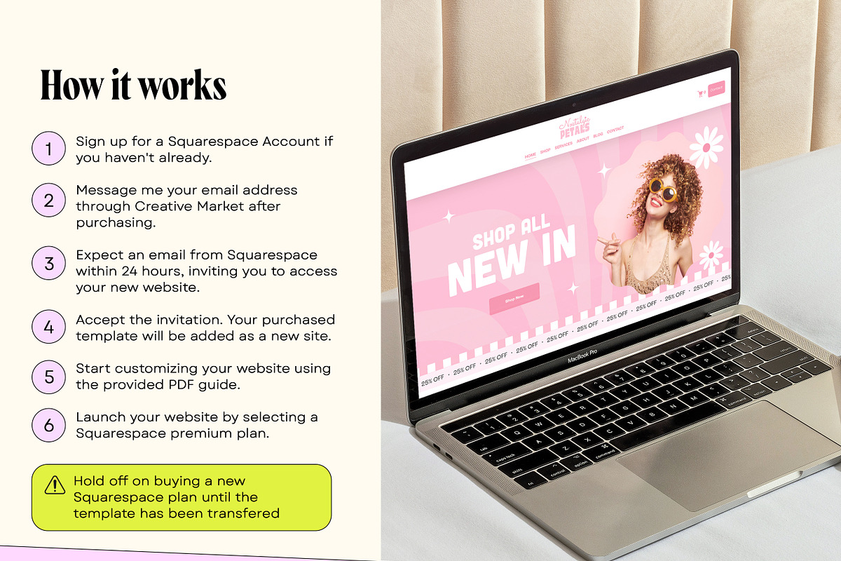 Pink Squarespace 7.1 Template, a Squarespace Template by Template Twist Shop (Photo 5 of 10)
