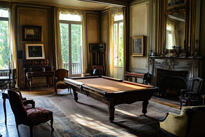 Billiard table with elegant, a Photo by Pavel_design