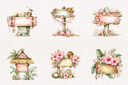 Summer Wooden Signs, an Illustration by CreationArt (Thumbnail 5 of 7)