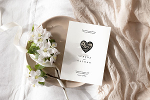 Opal - Wedding Invitation Suite, an Invitation Template by CinderHeart Designs