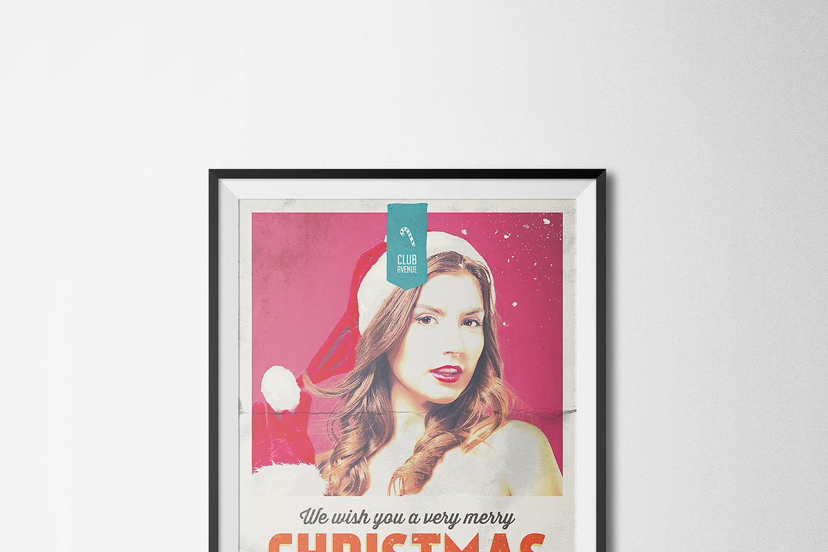 3 Christmas Flyers, Posters Vintage, a Flyer Template by SPACECAKE (Photo 4 of 5)
