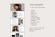 Canva Website - UGC Portfolio, a Landing Page Template by thebrandcove (Thumbnail 4 of 6)