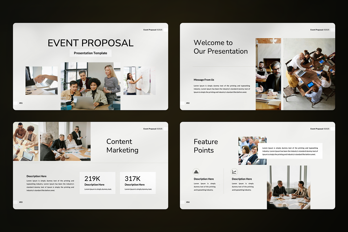 Event Proposal Google Slides, a Presentation Template by SquidPixey (Photo 2 of 7)