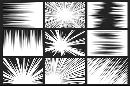 Comic book, manga or anime speed