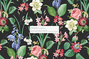 Vintage Elegant Floral Pattern, a Pattern Graphic by likorbut (Thumbnail 2 of 8)