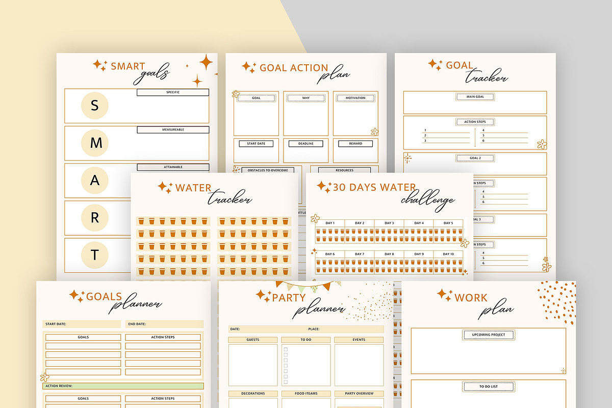 Ultimate Planner Bundle Pack Vol.41, a Stationery Template by Amit Debnath