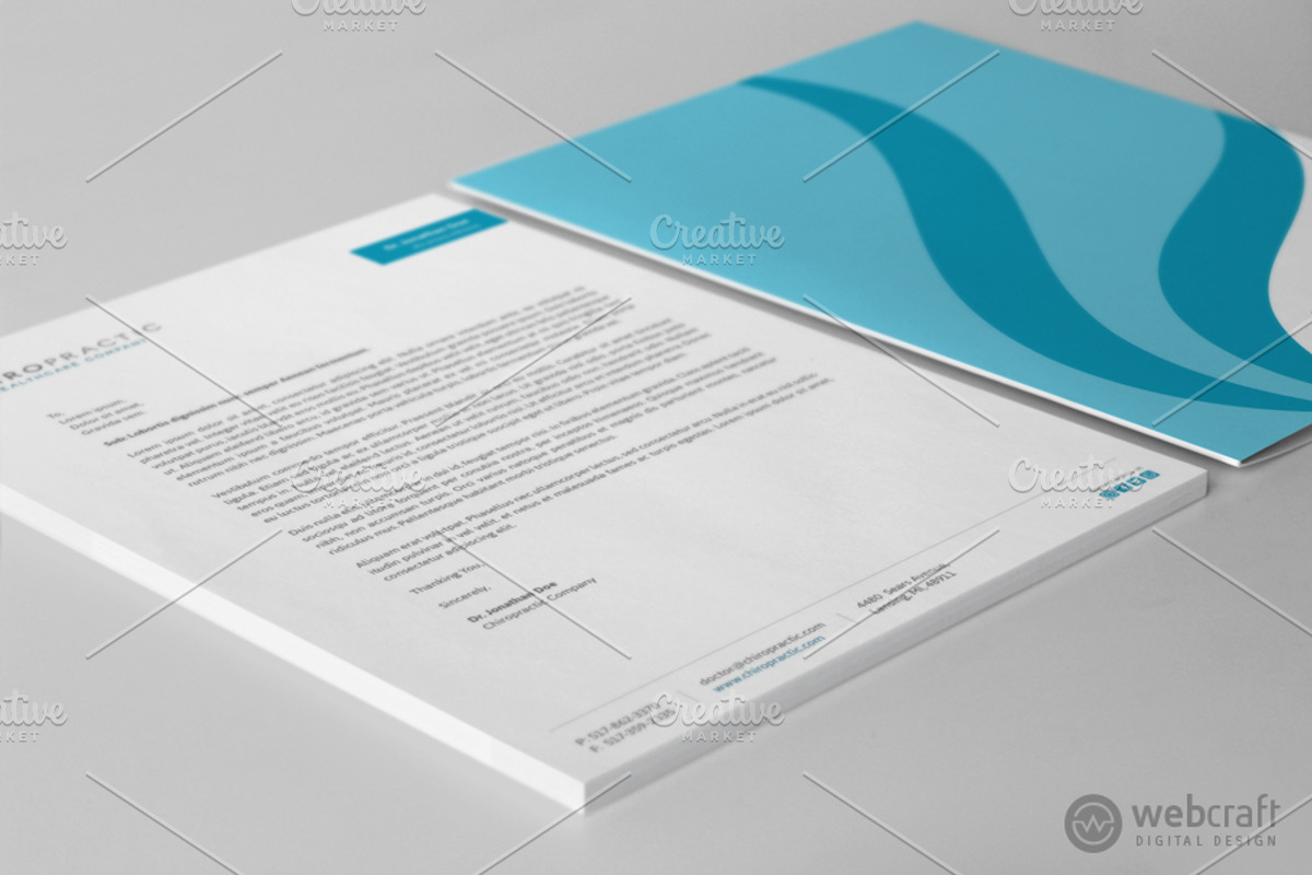 Chiropractic Logo Stationery, a Stationery Template by WebCraft (Photo 7 of 9)