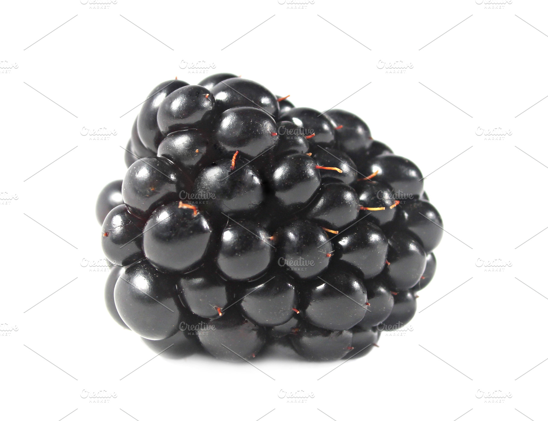 Ripe blackberry isolated, a Photo by saiko3p