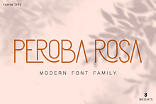 Peroba rosa - Modern Font Family