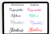 Copperplate Calligraphy Worksheets, a Templates & Theme by An Inkling Of Curry (Thumbnail 9 of 9)