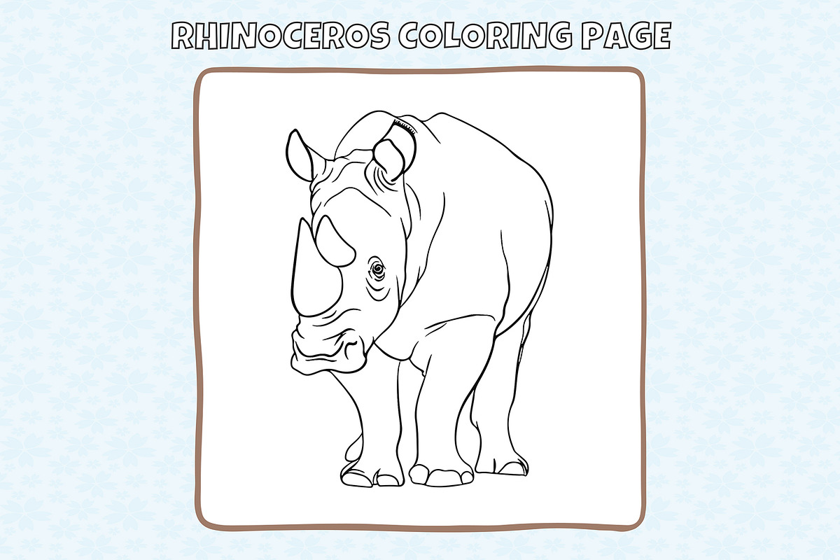 Wild Animals Coloring Pages, an Animal Illustration by DesignDevisers (Photo 6 of 6)