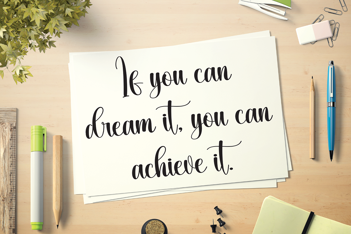 Waterfall | Script Font, a Handwritten Font by Scratchones (Photo 5 of 9)
