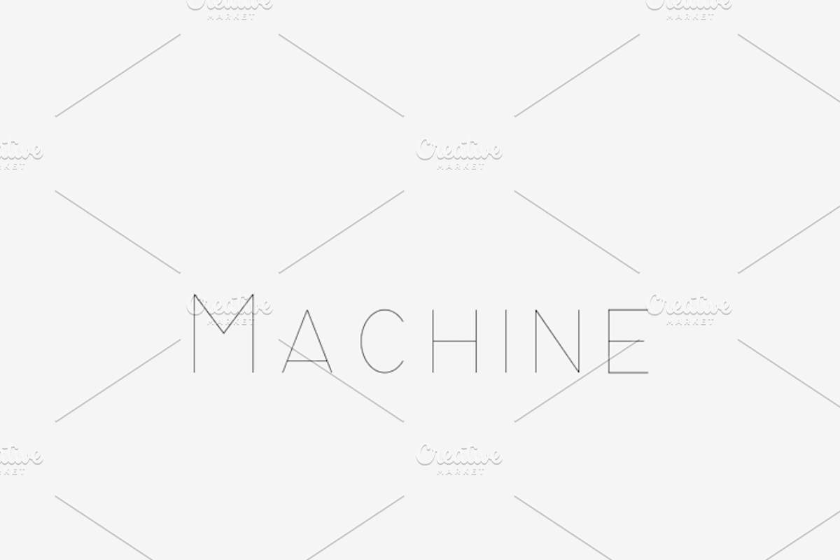 Machine - Laser, Craft Cutter Font