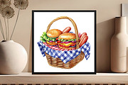 Watercolor 4th of July Png, an Illustration by DreamCafeArt (Thumbnail 4 of 5)