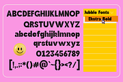 Jubble Extra Bold, a Sans Serif Font by Zafiratype (Thumbnail 7 of 8)