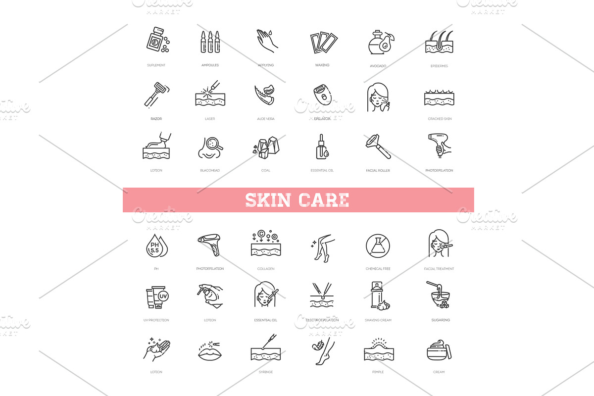 Cosmetology. Skin care, an Object Illustration by Tettygreen