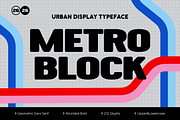 Metro Block - Sans Serif Display Fon, a Sans Serif Font by Studio Moara (Thumbnail 1 of 7)