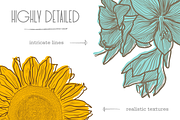 HandDrawn Flower Library, an Illustration by Linseed Studio (Thumbnail 8 of 10)