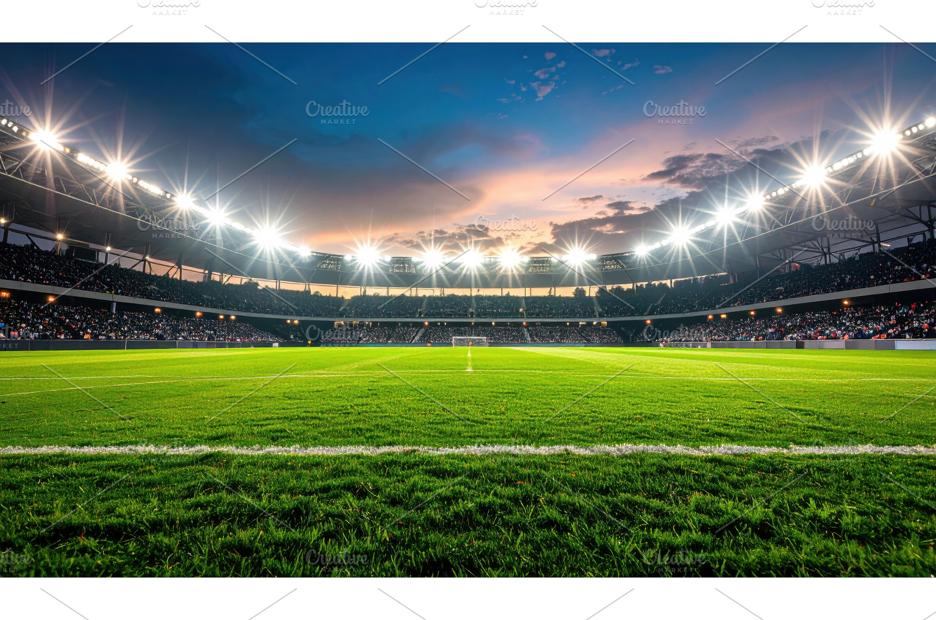 Illuminated soccer stadium at, a Sports & Recreation Photo by Igor Tichonow
