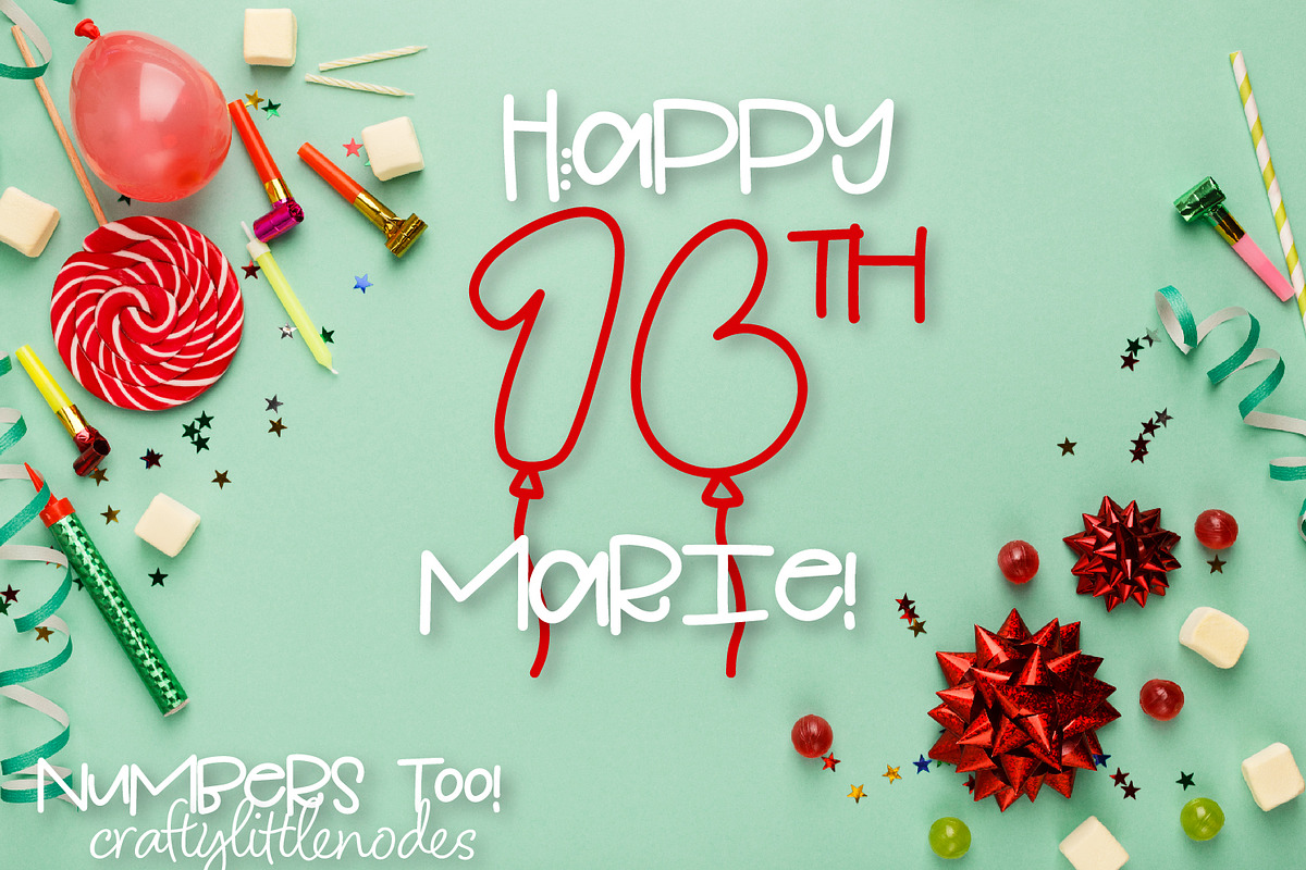 Balloonable - A Party Balloon Font preview 7