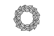 Leaf Laurel Wreath Frame Bundle, an Illustration by Gaye Art (Thumbnail 3 of 51)
