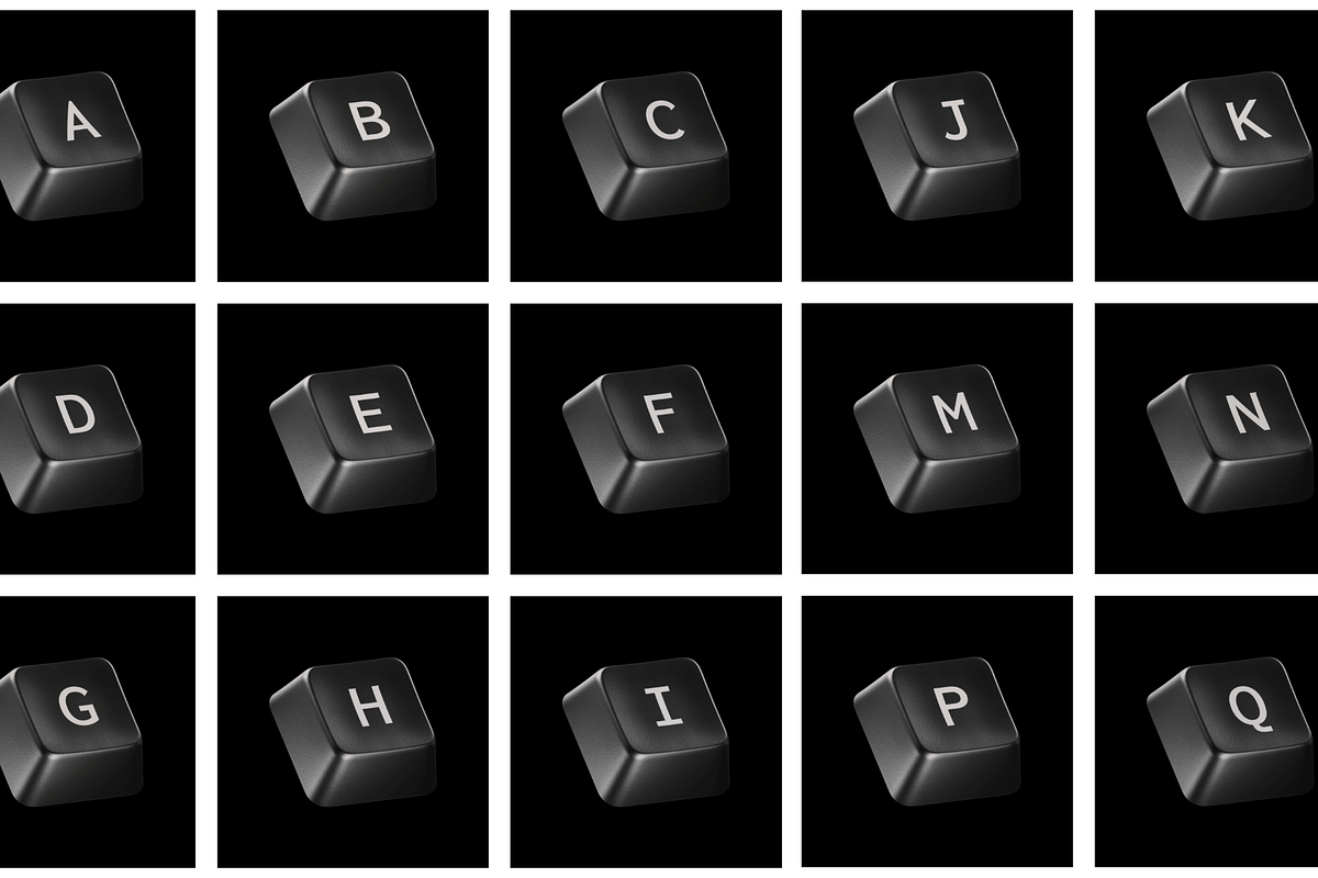 Keycap 3d illustrations, an Illustration by Wannathis.one
