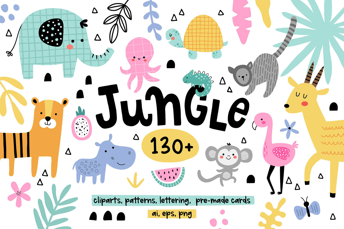 Big Baby Nursery BUNDLE, an Animal Illustration by Leysan Shayak (Photo 9 of 12)