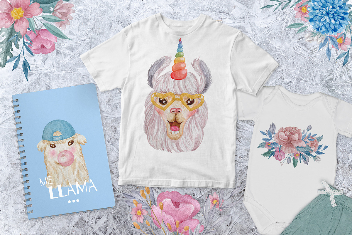 Llama Portrait Creator, an Animal Illustration by Kate Galunga Artstore (Photo 5 of 9)