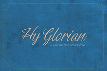 HY Glorian | Handwritten Script