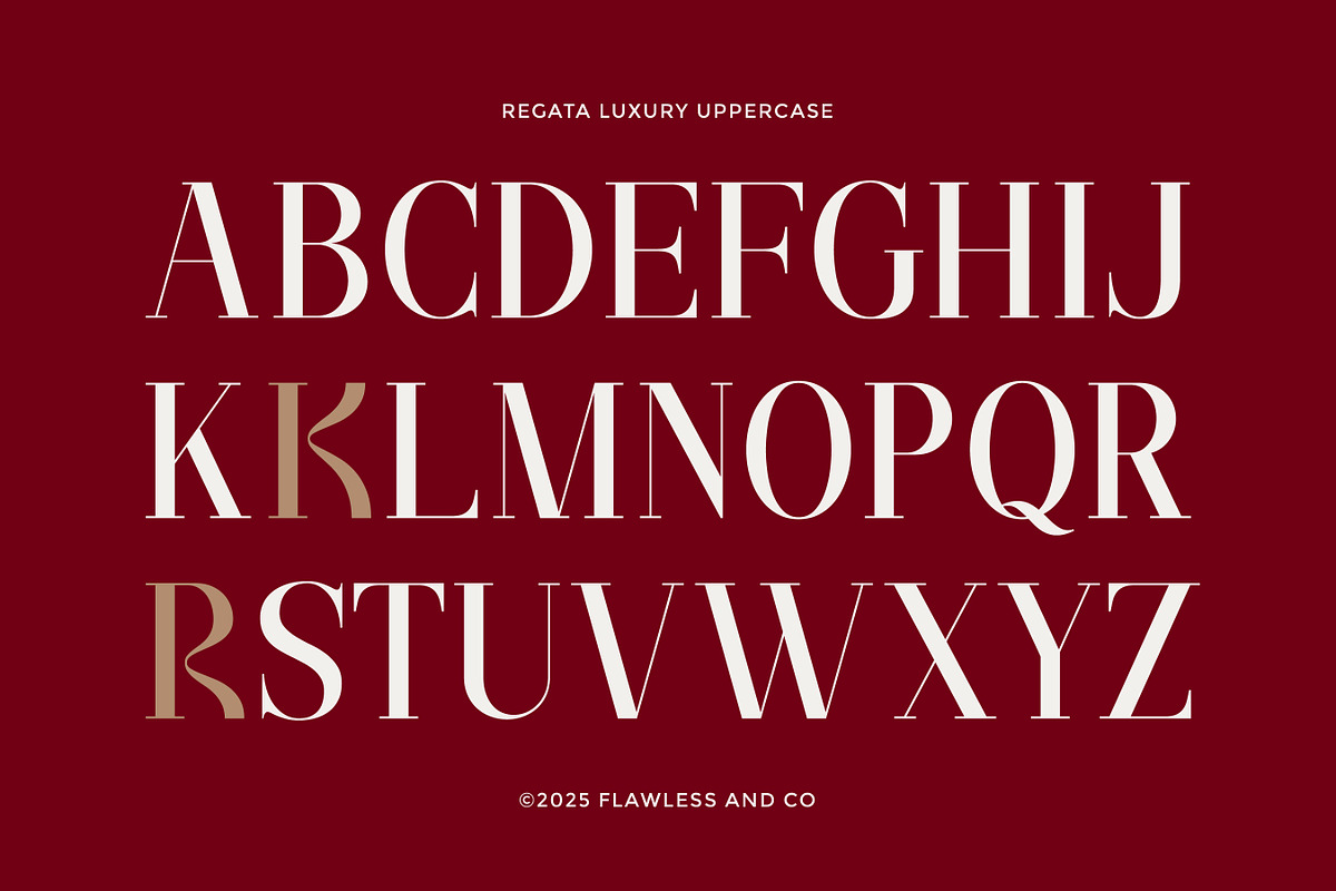 Regata - Elegant Serif Display Font, a Serif Font by Flawless And Co (Photo 10 of 10)