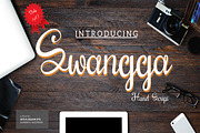 Swangga Hand Script Fonts, a Script Font by Artha Desain (Thumbnail 1 of 5)