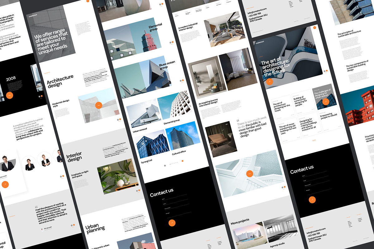 Minimalist Architecture Website, an UI Kit Template by zroch design (Photo 4 of 7)