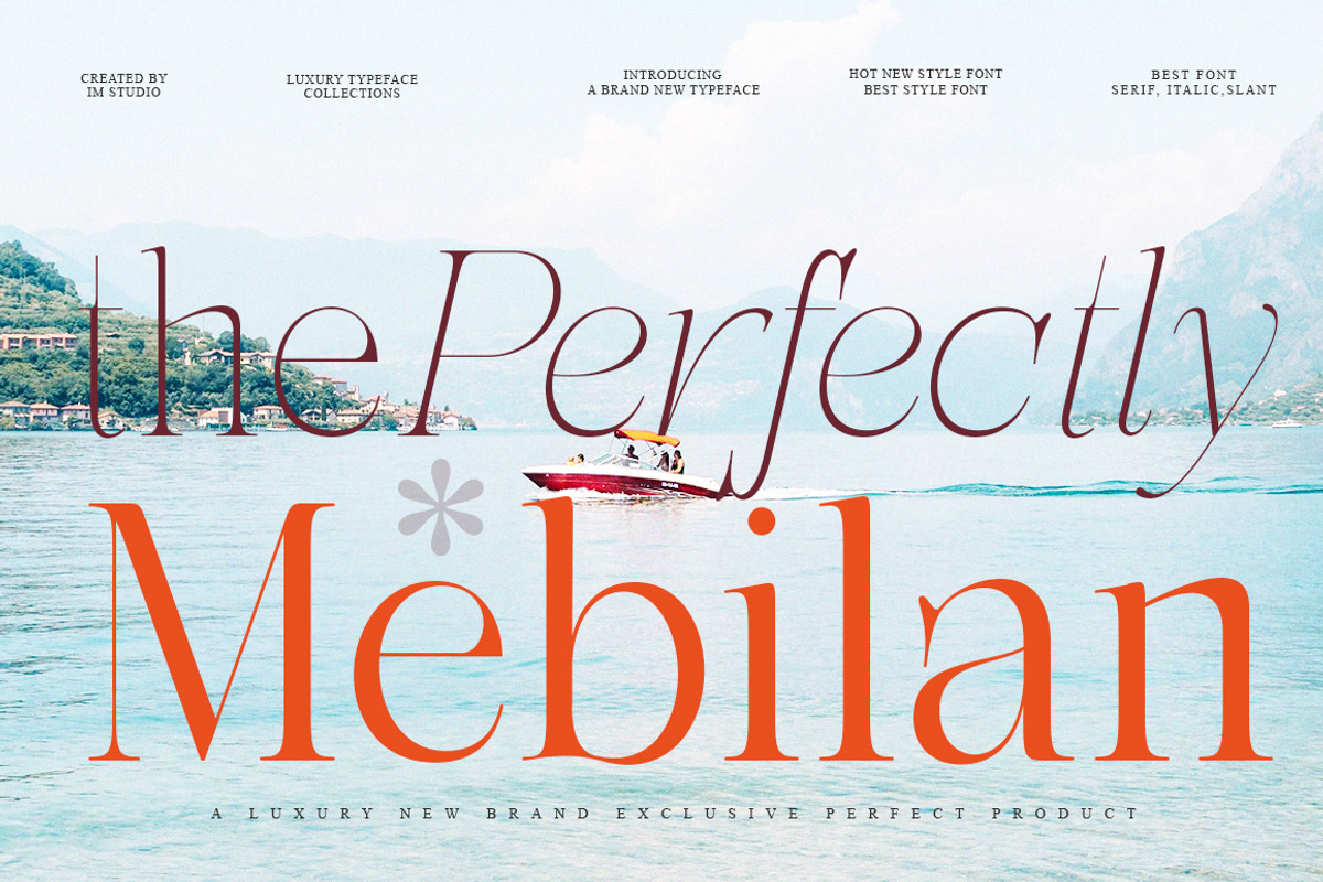 Mebilan, a Serif Font by IM Studio (Photo 1 of 12)