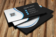 Blue Wavy Business Card, a Business Card Template by Saman Osama (Thumbnail 3 of 3)