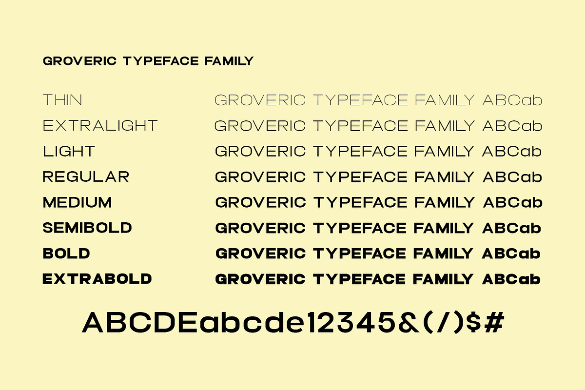 Groveric Font, a Font by Design Stag (Photo 3 of 6)