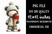 Strawberry Bear PNG Clipart, a Seasonal Illustration by Designking (Thumbnail 4 of 5)