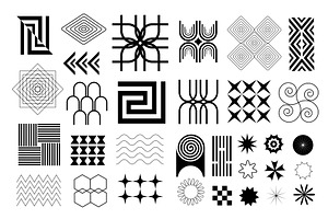 Brutalist Geometric Shapes, an Object Illustration by alexdndz
