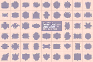 50 Vintage Labels Shape Collections, an Action Add-On by Photoshop Action