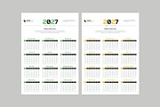 Wall Calendar 2027, a Stationery Template by Cleffon_Graphic_Studio (Thumbnail 3 of 3)