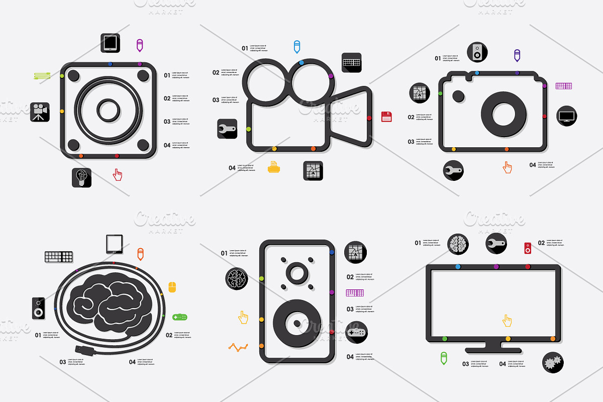 9 TECHNOLOGY infographics, a Presentation Template by Palau