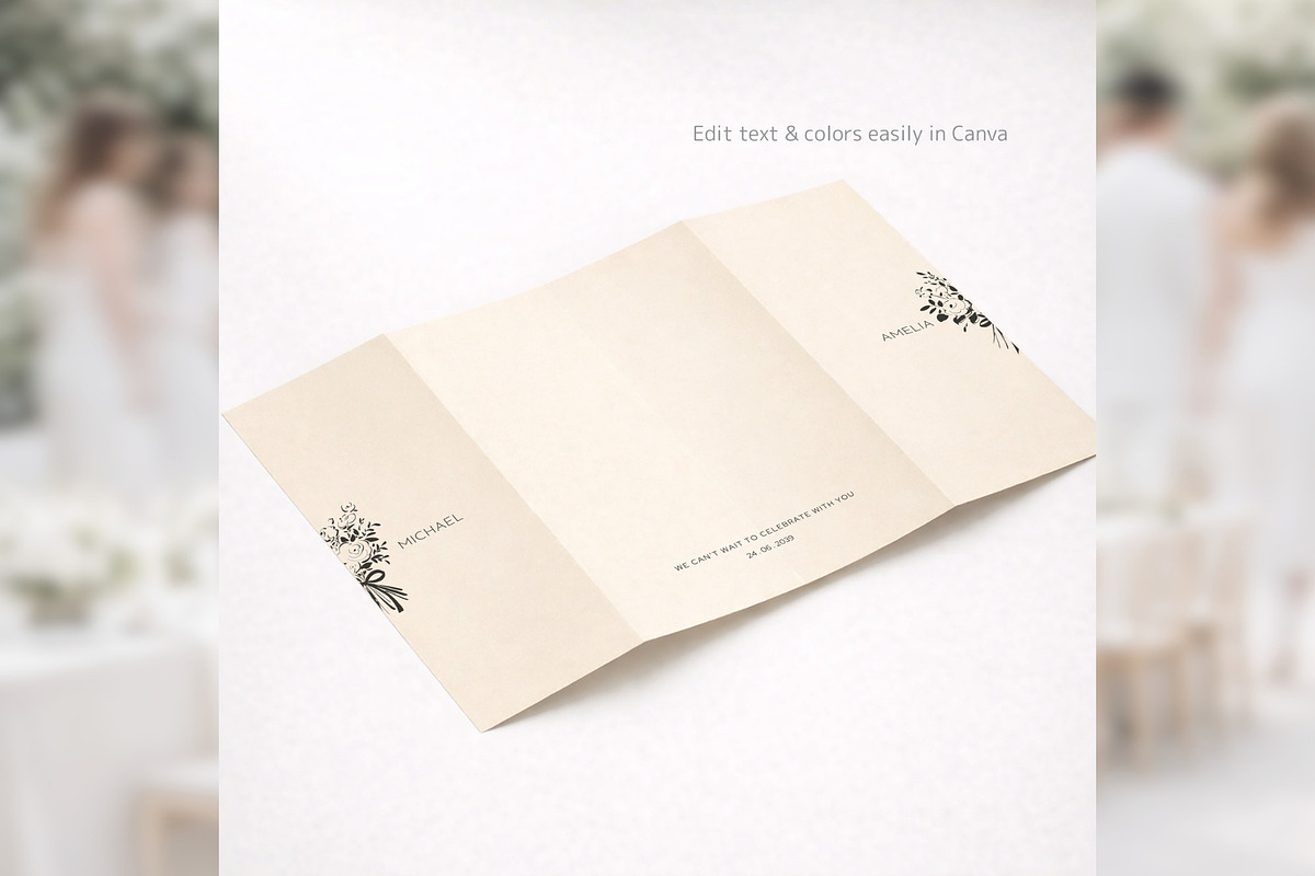 Modern Elegant Gatefold Canva bd009, an Invitation Template by TyphoonStudio (Photo 7 of 10)
