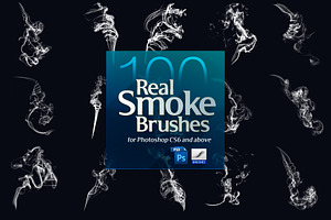 100 Real Smoke Brushes For Photoshop