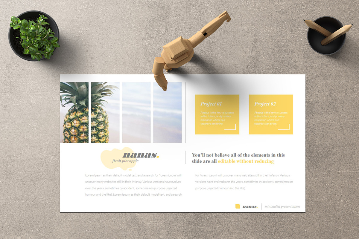 Nanas Google Slide, a Presentation Template by Dedijuniadi (Photo 2 of 4)