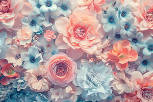 Background of natural flowers in pastel colors, a Nature Photo by AlyaAnd