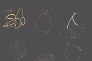 Fruit Stamp Brushes for Procreate, a Brush Add-On by pinkdrinksoul (Thumbnail 2 of 2)