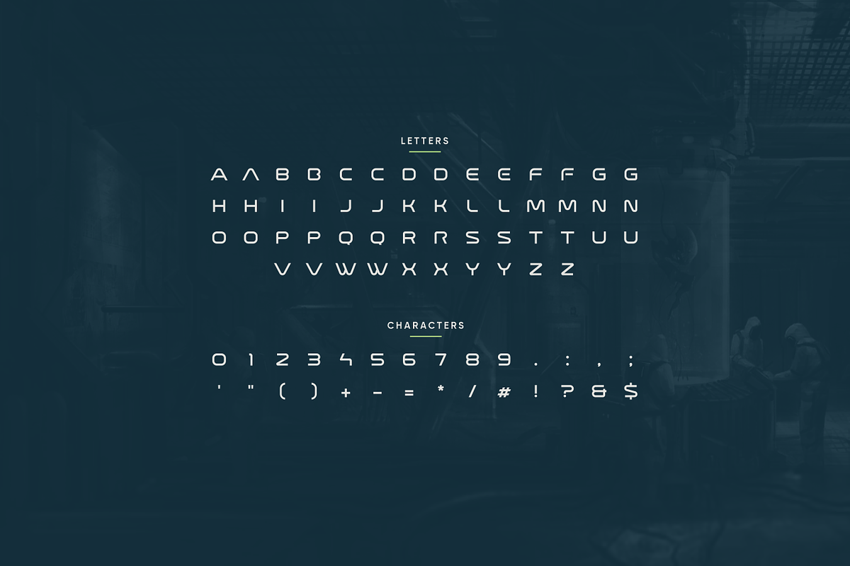 Benedic - Modern Futuristic Typeface, a Sans Serif Font by Letterna (Photo 2 of 3)