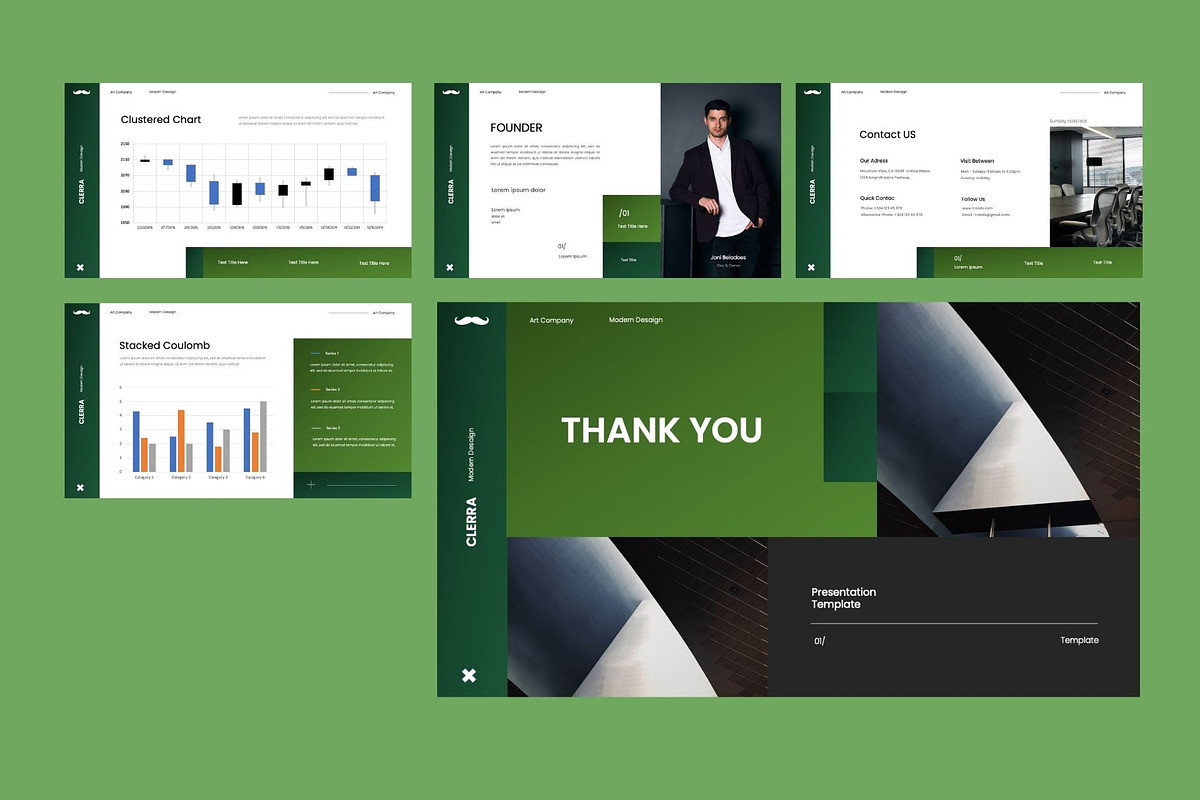 CLERRA  Business Keynote Template, a Presentation Template by Rizki Herdian (Photo 6 of 6)