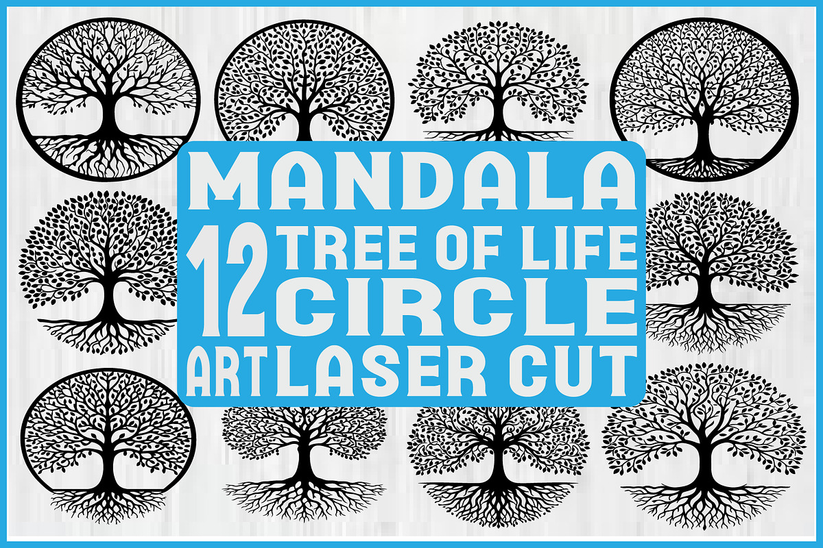 Mandala Tree of Life SVG Bundle, an Object Graphic by jahid234 (Photo 1 of 13)