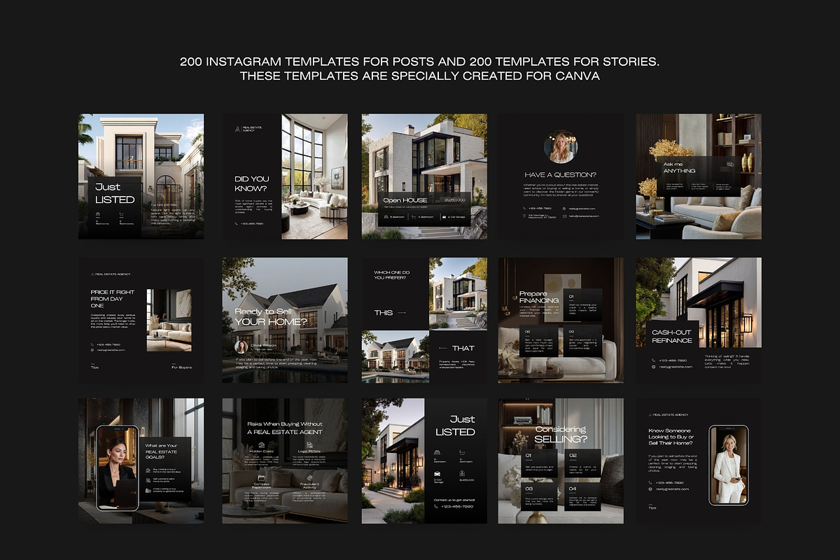 Real Estate Instagram Templates I preview 3