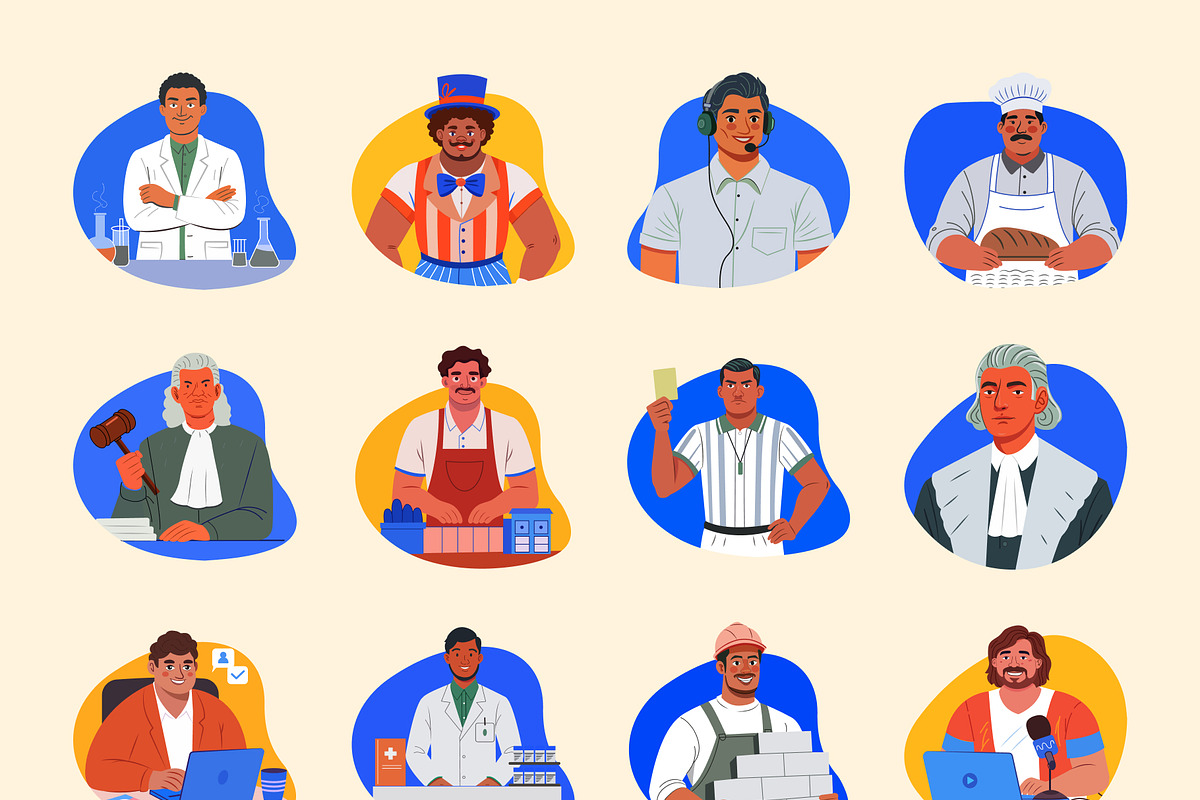 Professions People Character, a Person Illustration by Vectors Market (Photo 8 of 9)